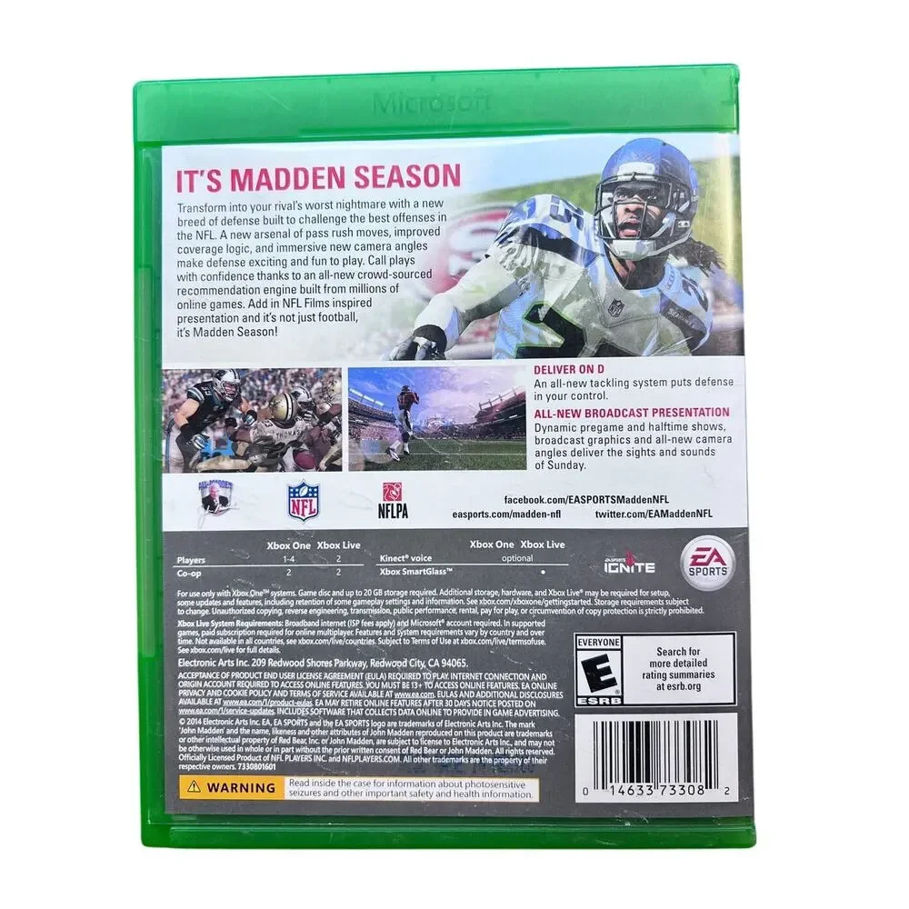 Madden NFL 15 for Xbox One – Used, Excellent Condition